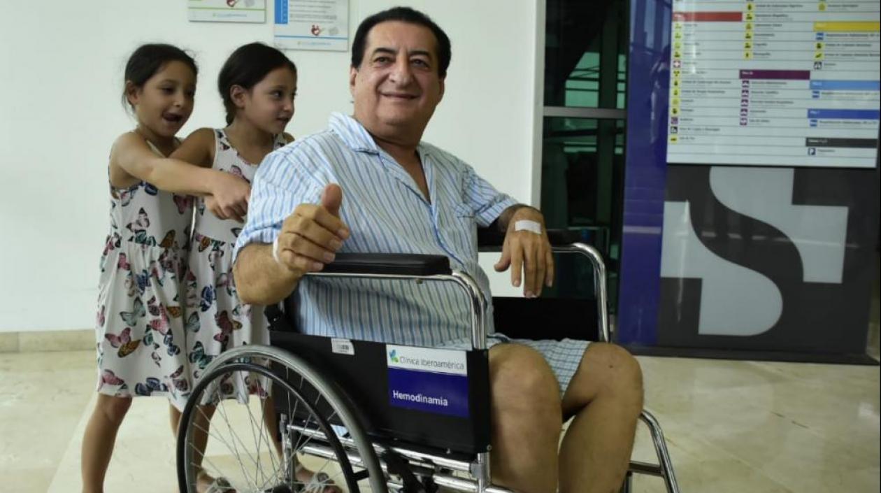 El cantante Jorge Oñate