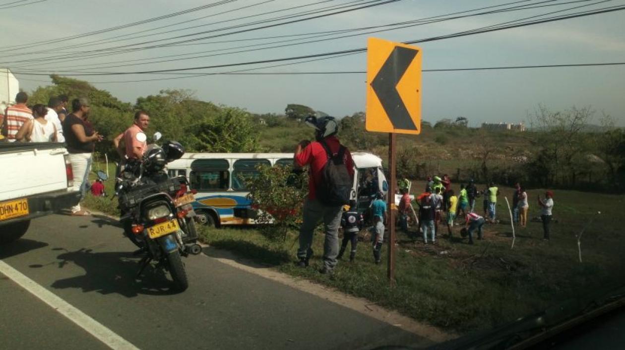 Accidente en la Cordialidad.