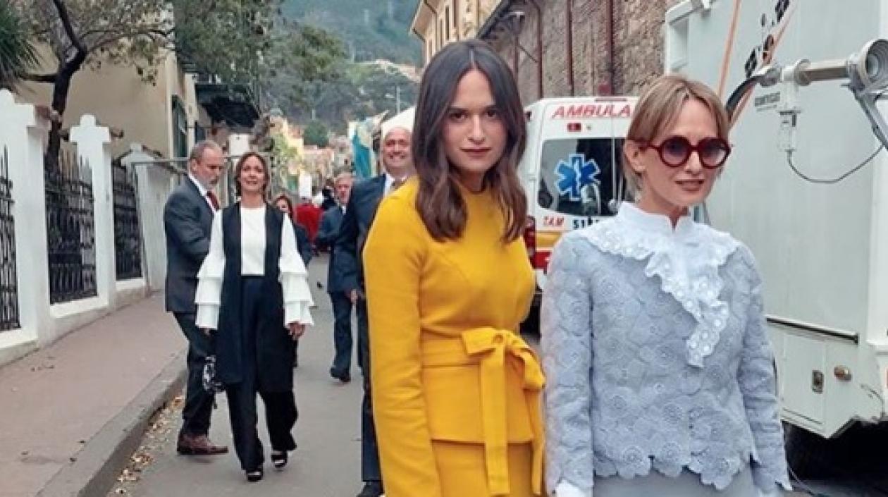 Silvia Tcherassi junto a su hija Sofía.