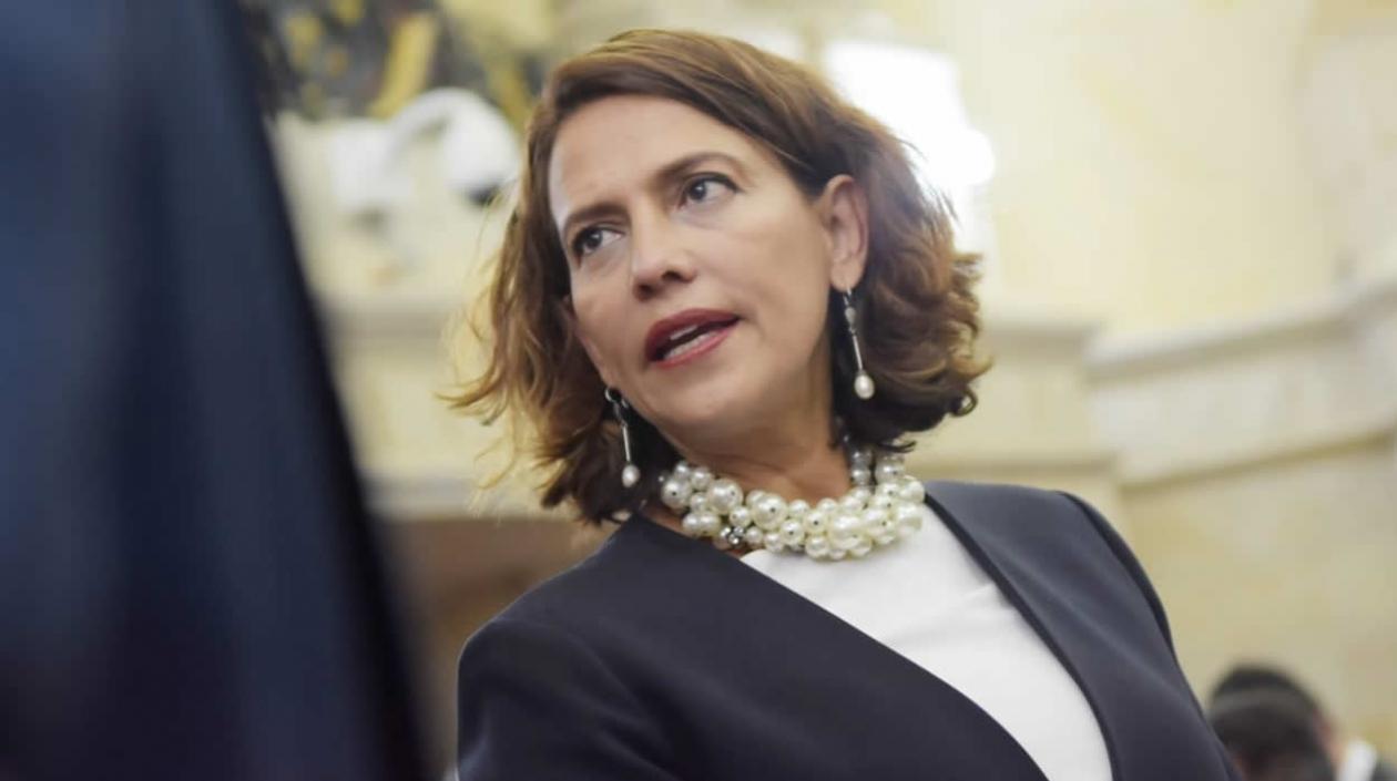 La Ministra del Interior, Nancy Patricia Gutiérrez