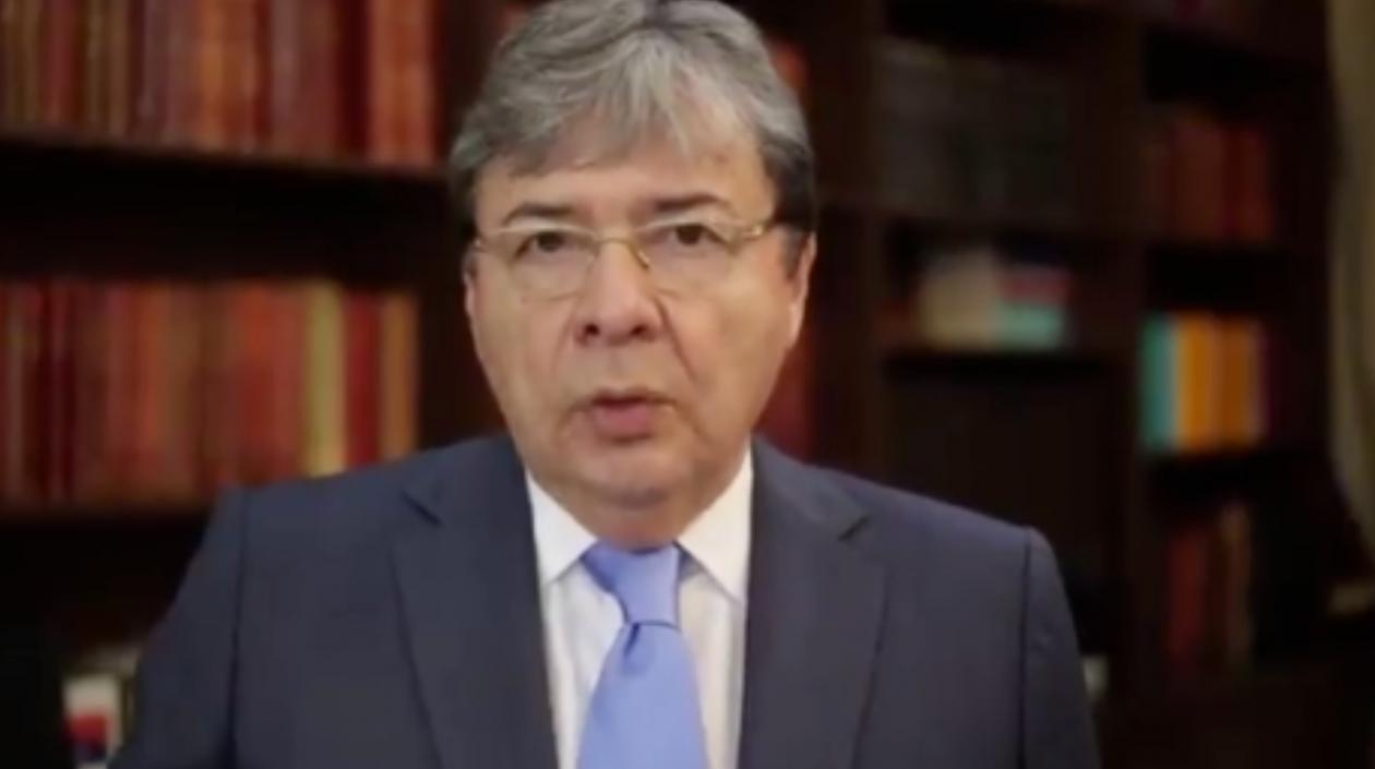 Carlos Holmes, canciller de Colombia.