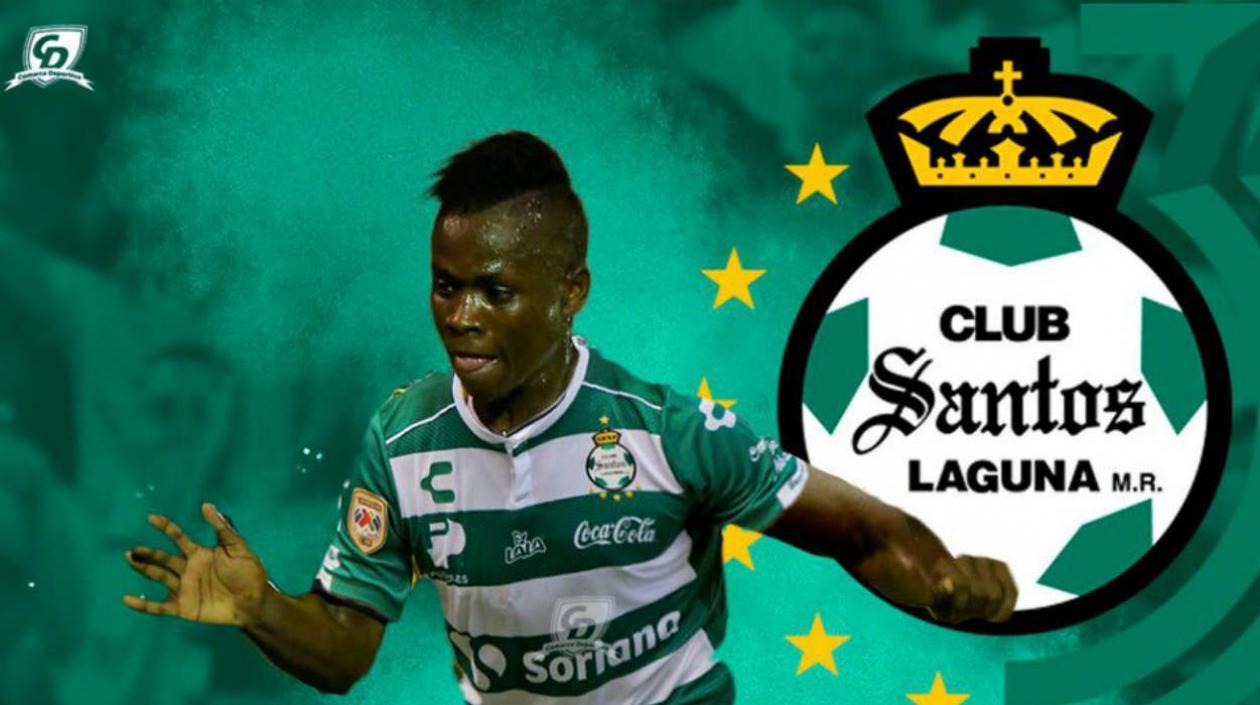 Deiner Quiñones, nuevo jugador del Santos Laguna. 