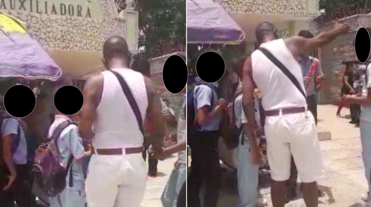 Por WhatsApp llegan las imágenes del hombres.