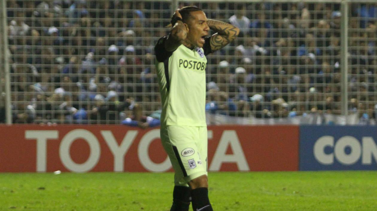Dayro Moreno, delantero del Atlético Nacional. 