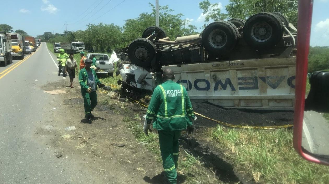 Lugar del accidente.