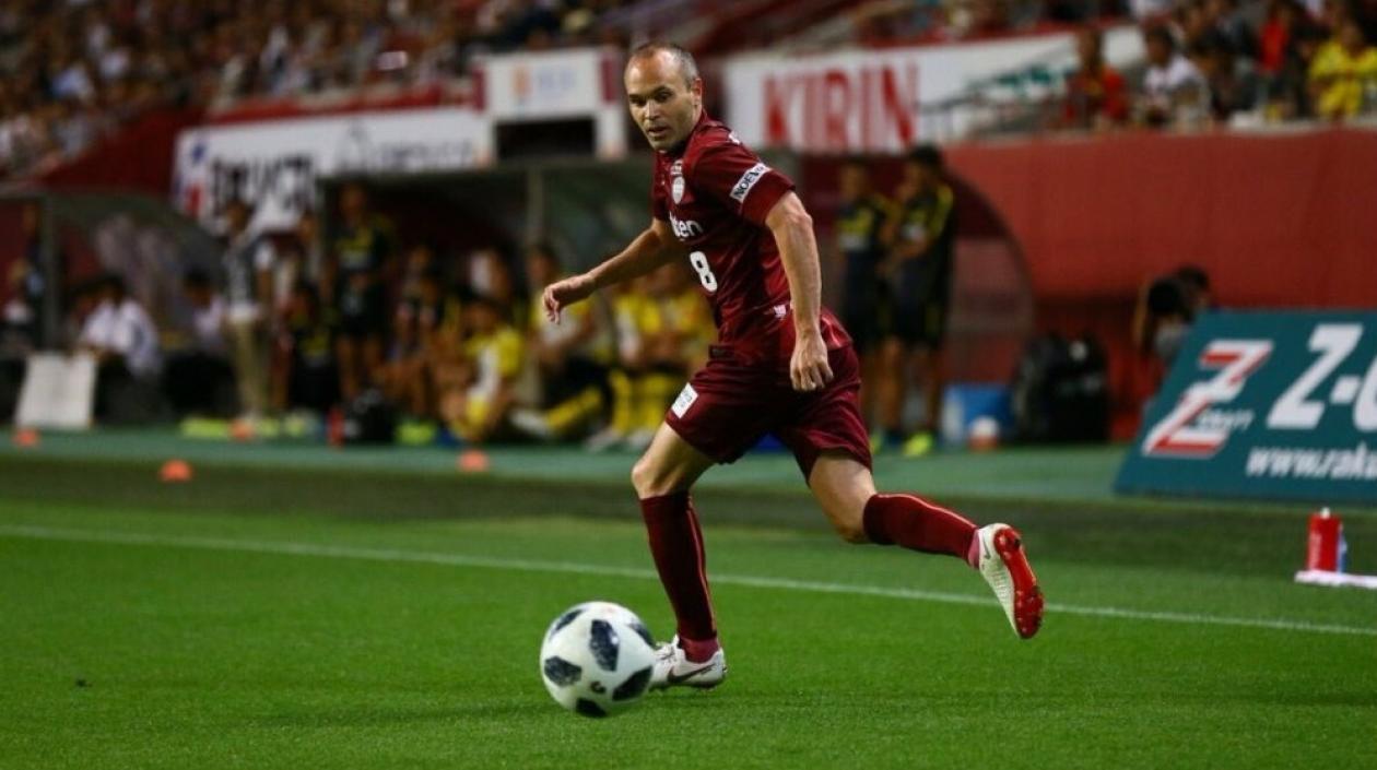 Andrés Iniesta, volante español. 