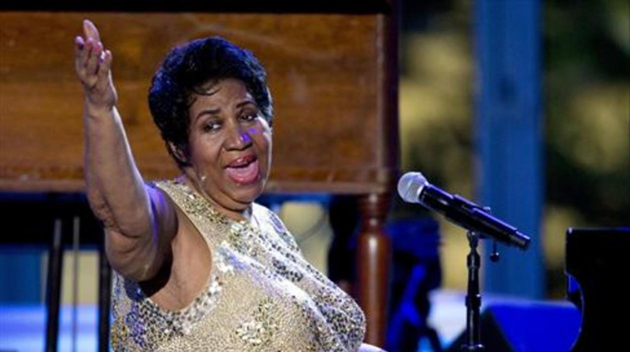 Aretha Franklin, cantante.