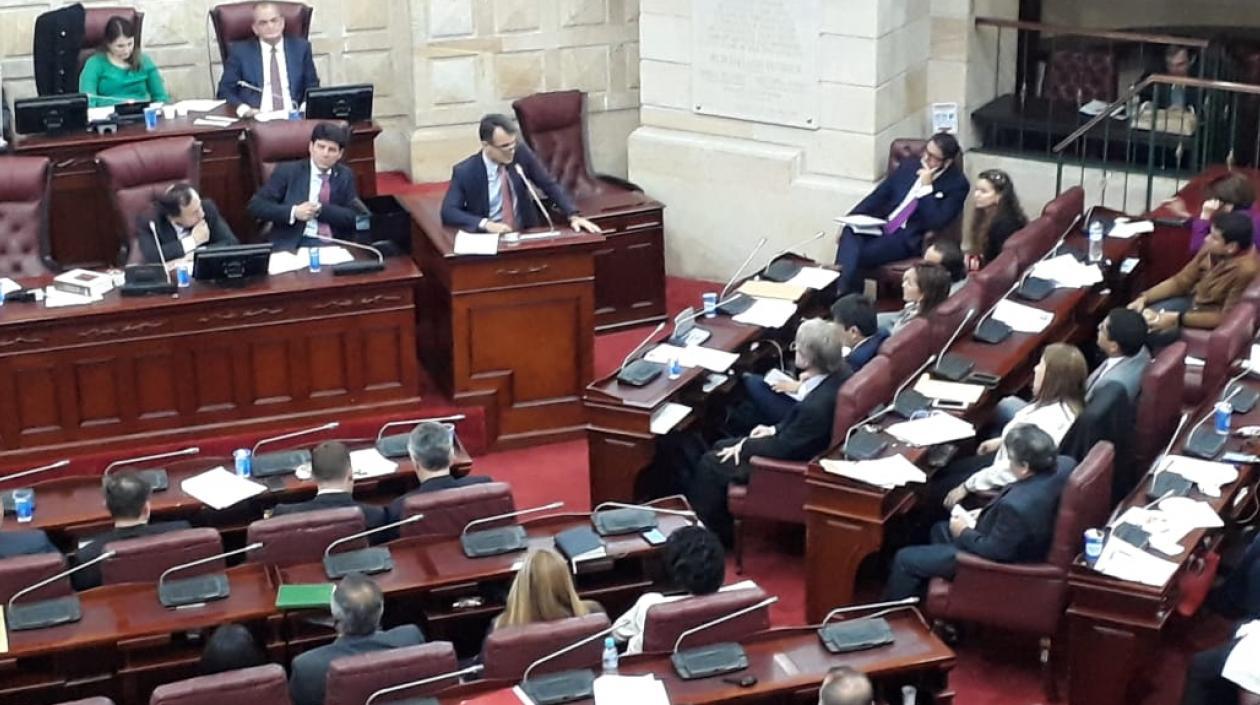 Sesión del Senado para la escogencia de los candidatos.