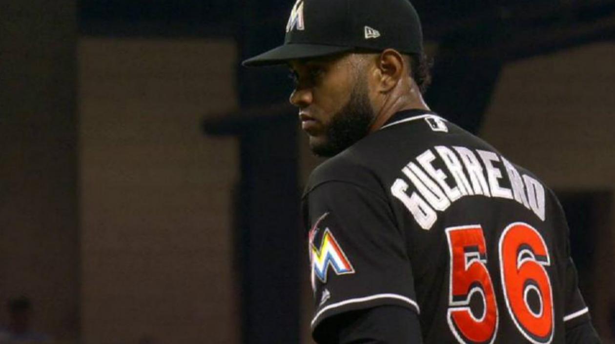 Tayron Guerrero, lanzador colombiano de Grandes Ligas. 