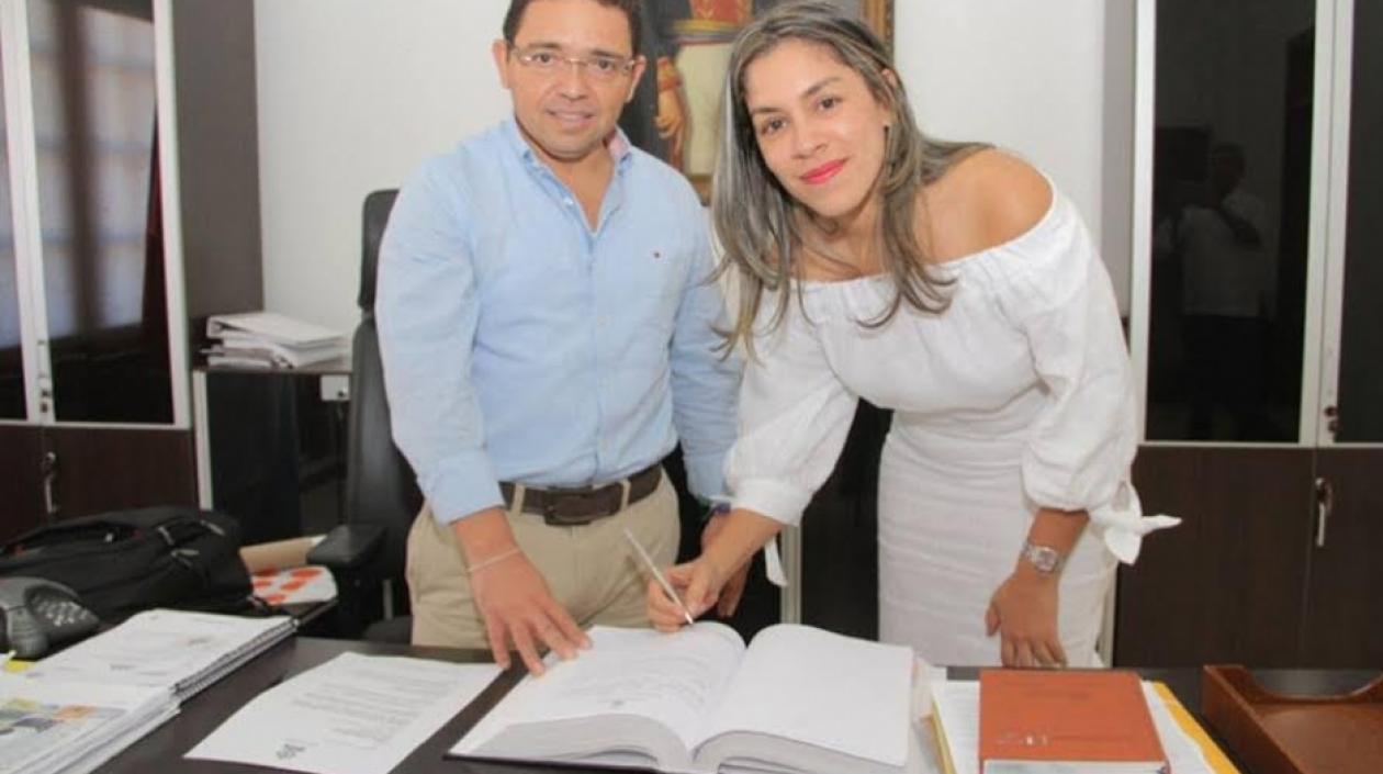 Ana María Muelle, el día de su posesión como Procuradora.