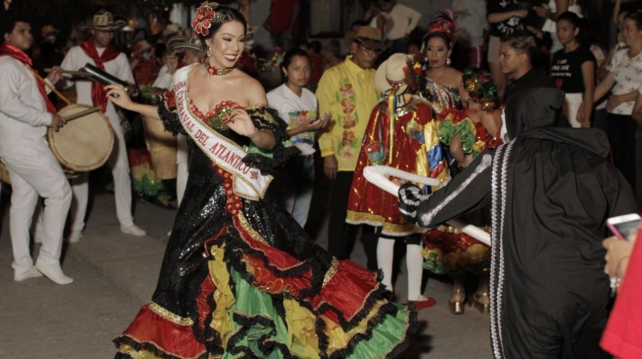 María Alejandra Borrás, Reina del Carnaval del Atlántico 2018.