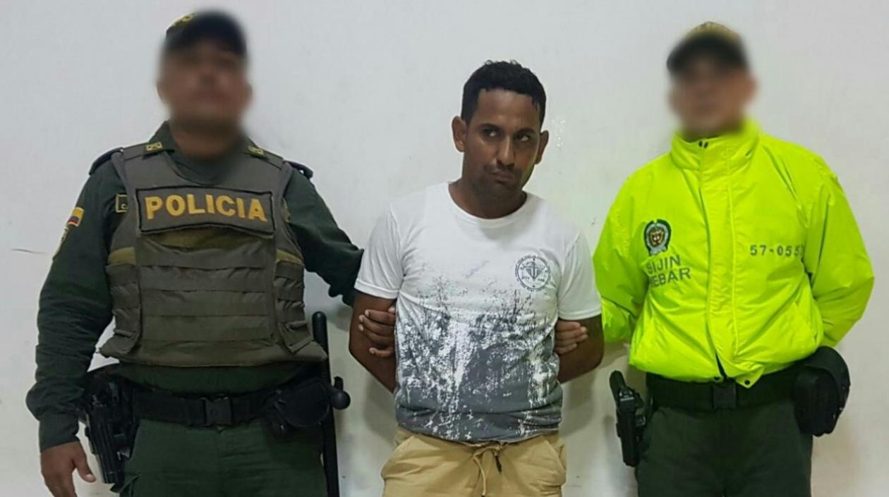 Alias 'Yosi' tras ser capturado por la Policía. 