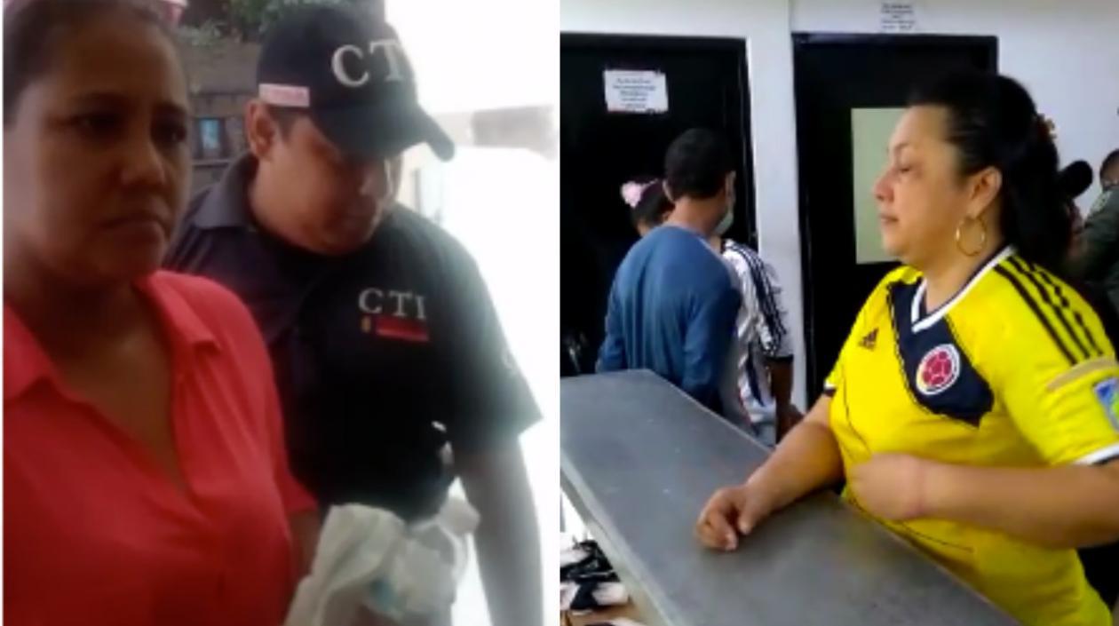 Mónica Patricia Yépez Bolívar y Silvia Esther Solano Truyol, exempleadas del Banco Agrario.