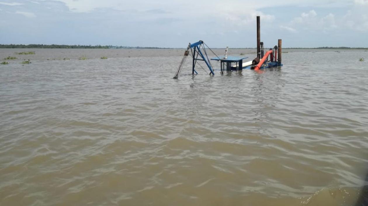 Estado en que se encuentra la draga.