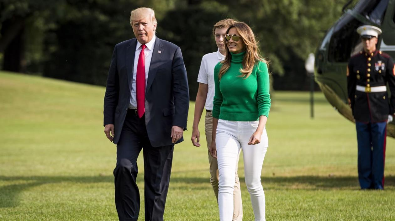El presidente de EE.UU. Donald Trump y la primera dama, Melania Trump