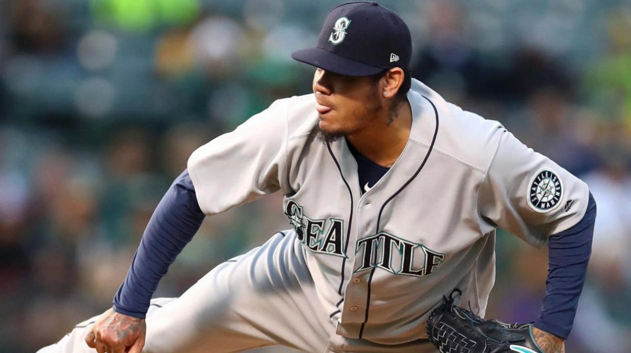 Felix Hernández, pelotero venezolano. 