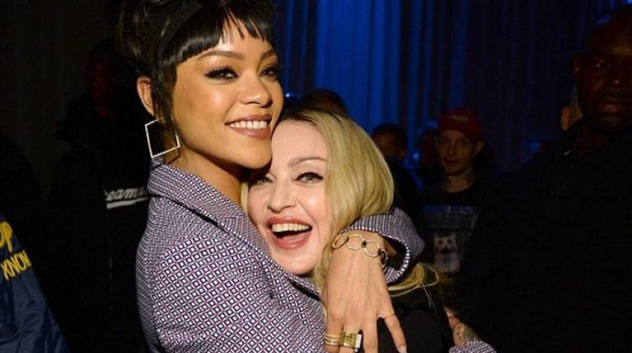 La cantante Rihanna y la Reina del Pop Madonna.