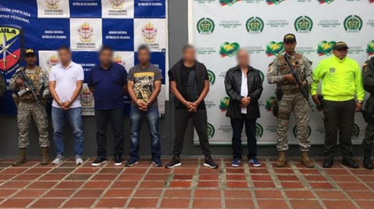 Personas que hacían parte de una banda criminal 