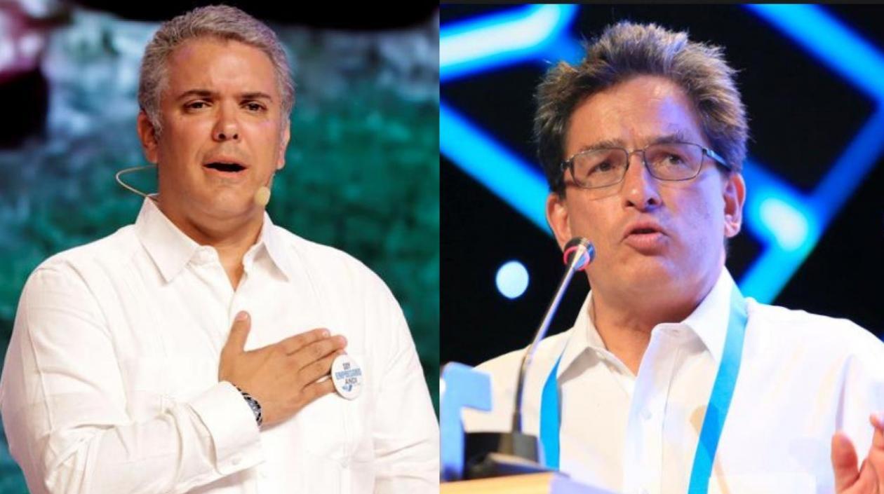 El Presidente Iván Duque y el Ministro de Hacienda, Alberto Carrasquilla. 