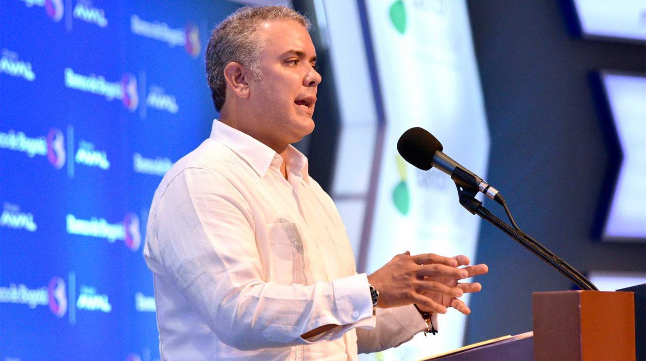 El Presidente de la República, Iván Duque. 