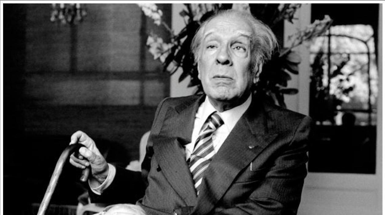 El escritor Jorge Luis Borges.