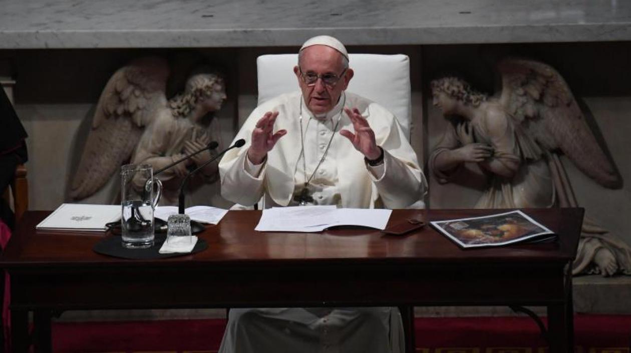 El papa Francisco en la catedral de Santa María en Dublín