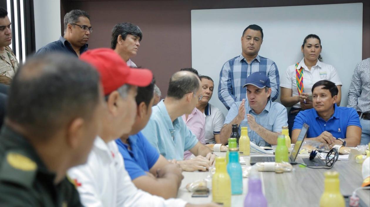 El Secretario del Interior Guillermo Polo y el Director de la CRA Alberto Escolar, presidiendo el Consejo.
