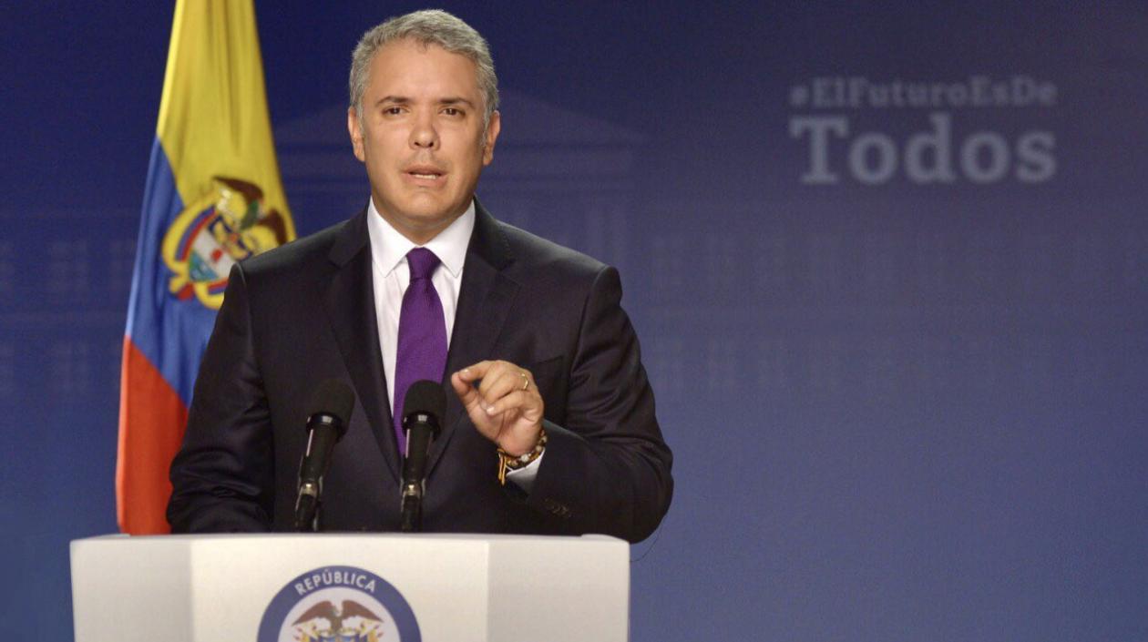 El Presidente Iván Duque