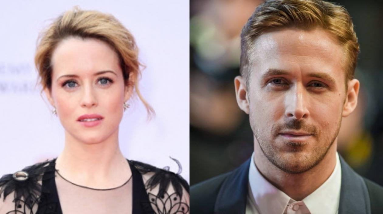 Claire Foy y Ryan Gosling. 
