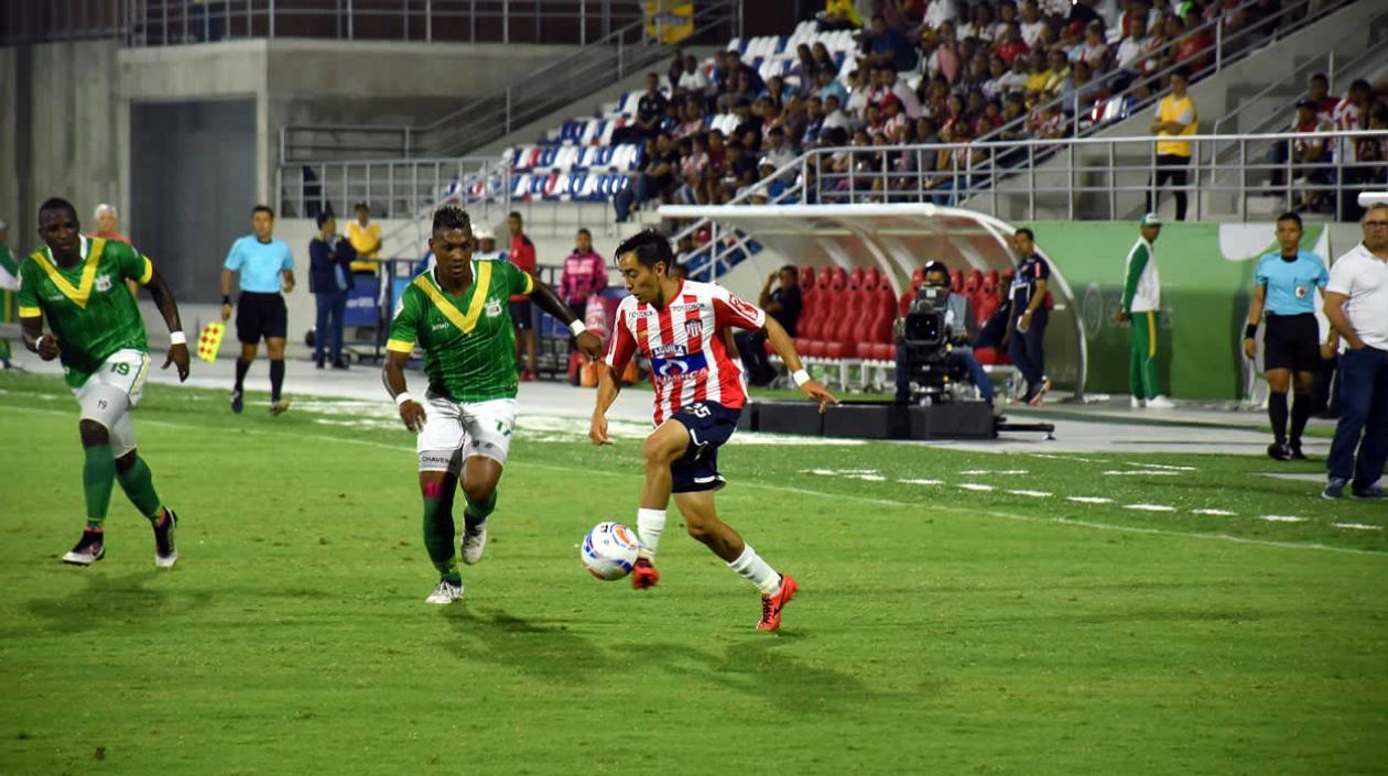 Fabián Sambueza, volante de Junior. 