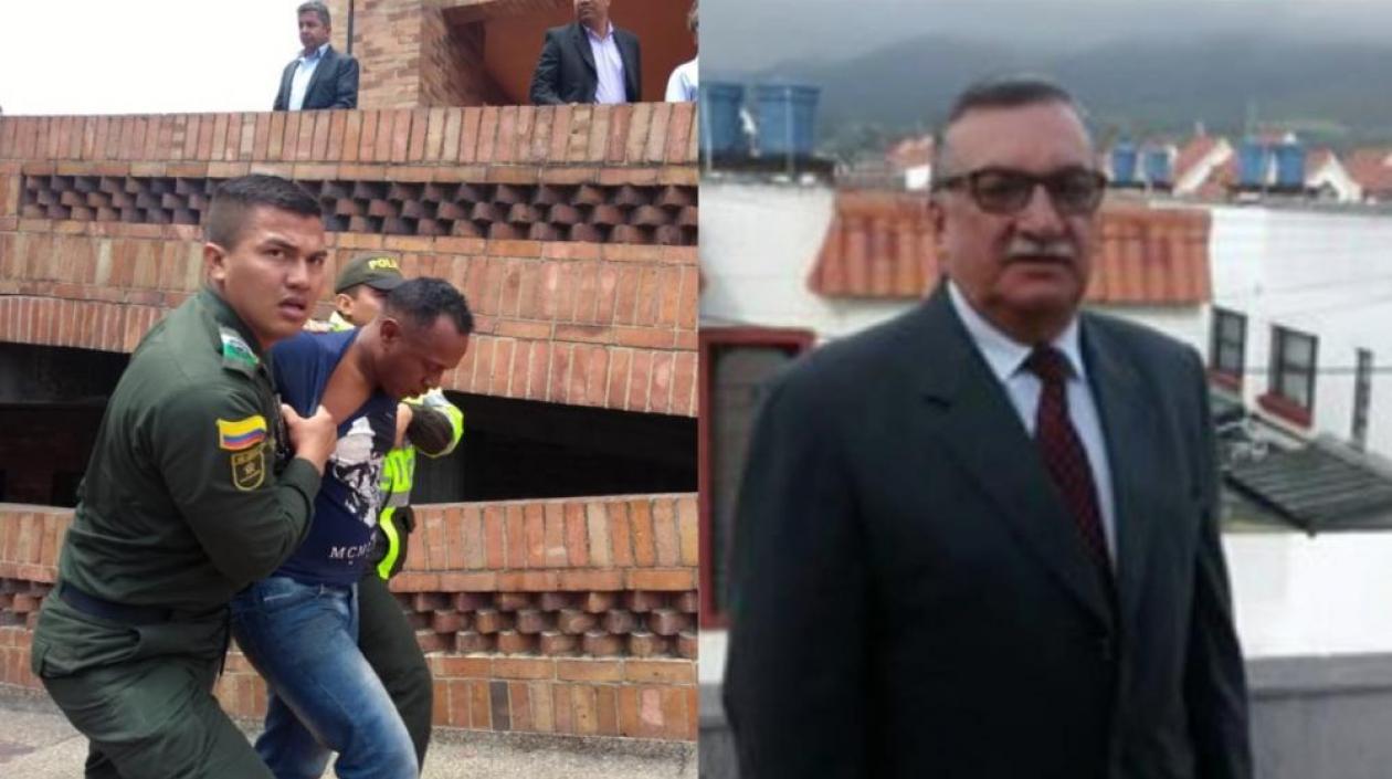 El presunto asesino Amaury García Berrocal y la víctima, Luis Carlos Castillo.