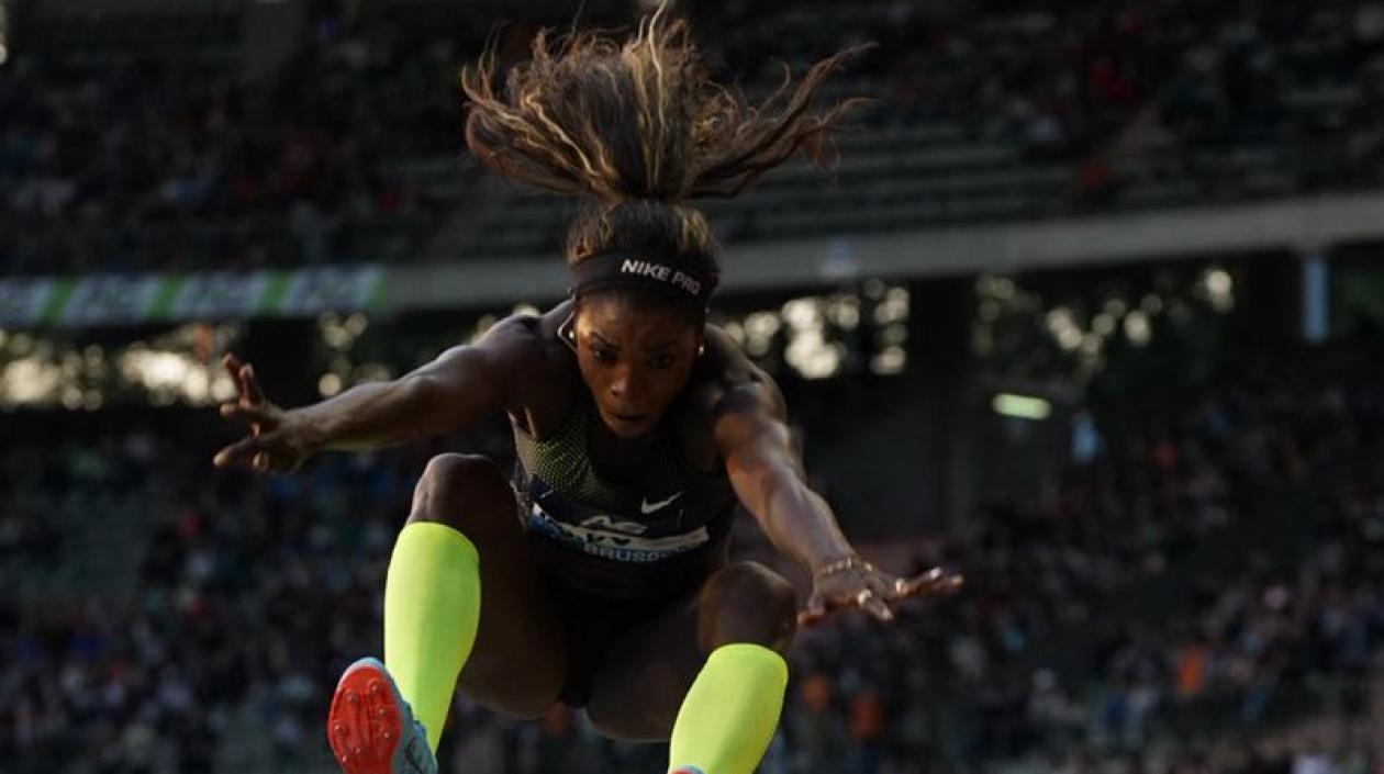 Caterín Ibargüen, atleta colombiana. 