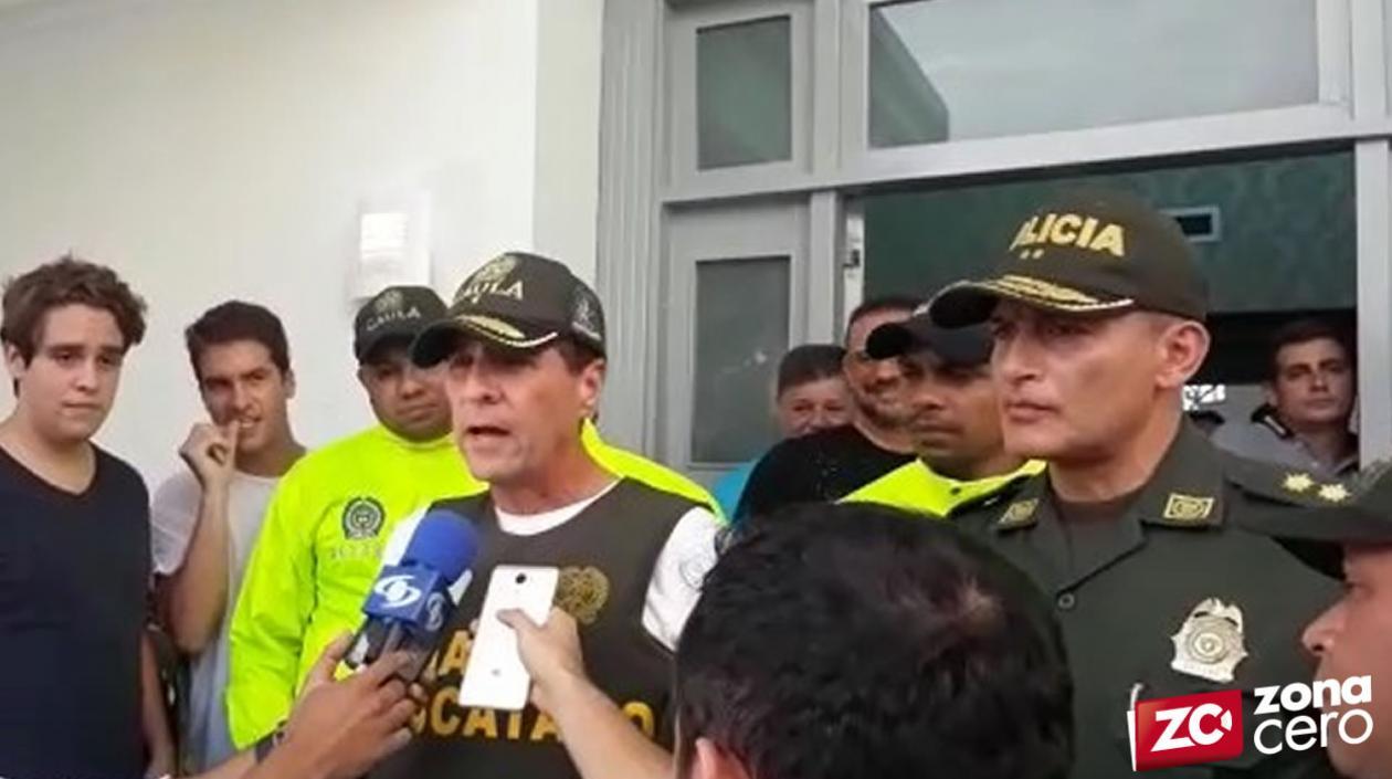 Fito Acosta junto a su esposa. 