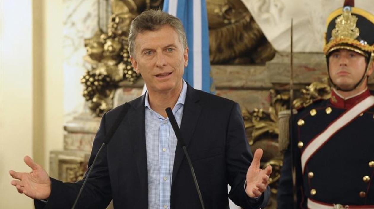 El presidente argentino, Mauricio Macri.