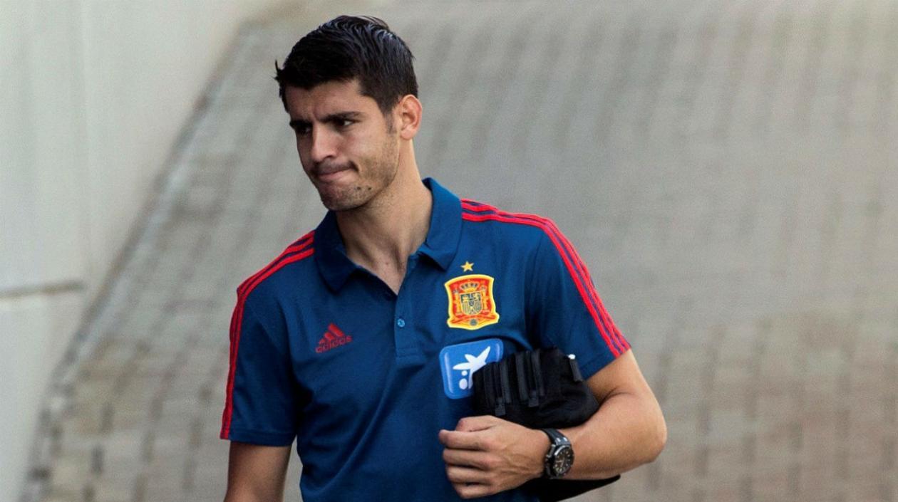 Álvaro Morata, delantero español. 