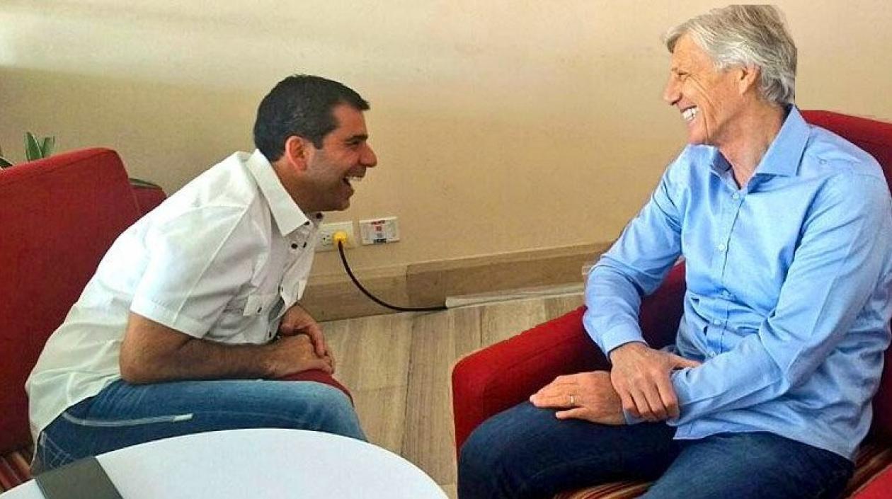 Alejandro Char con José Pékerman. 