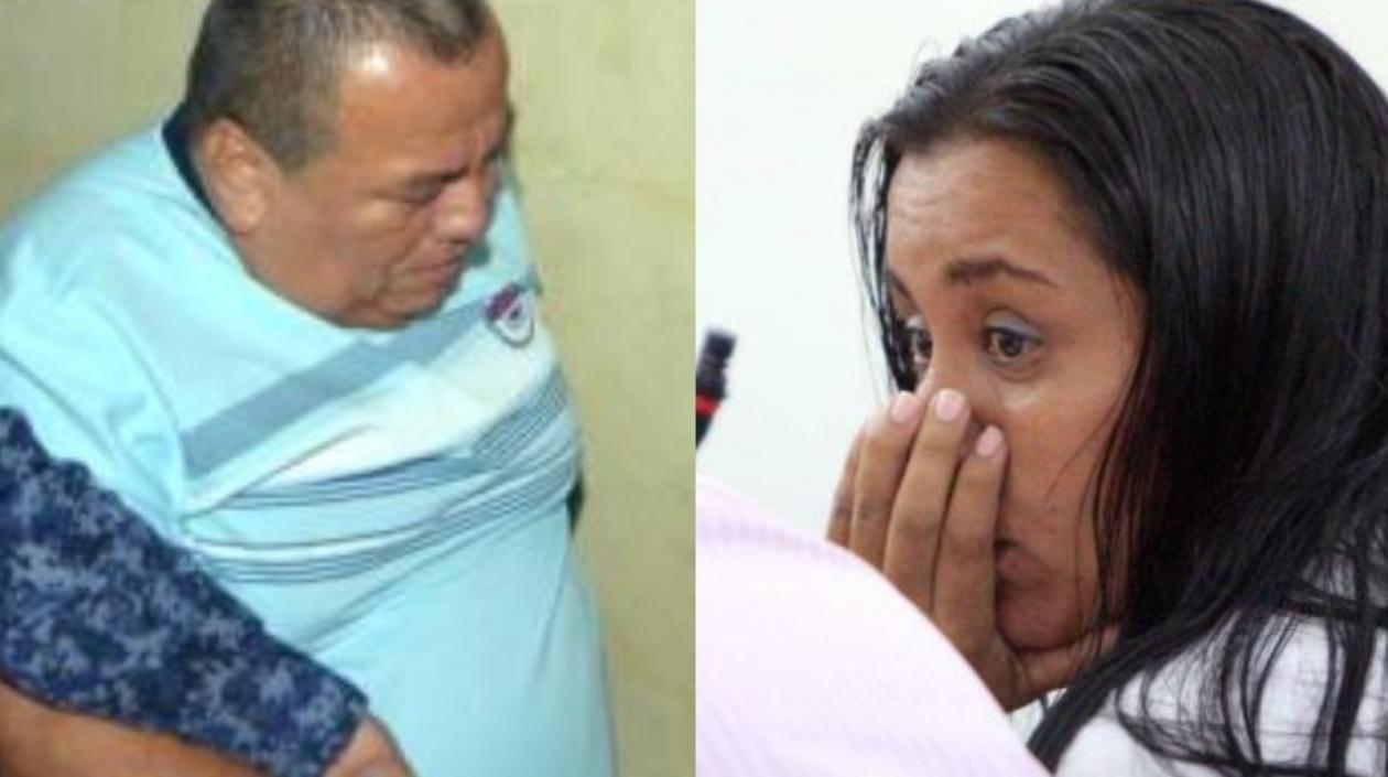  Edilberto Rojas y  Ángela Johanna Guerra, los padrinos de Sarita.