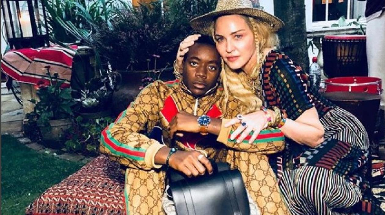 Madonna y su hijo David.