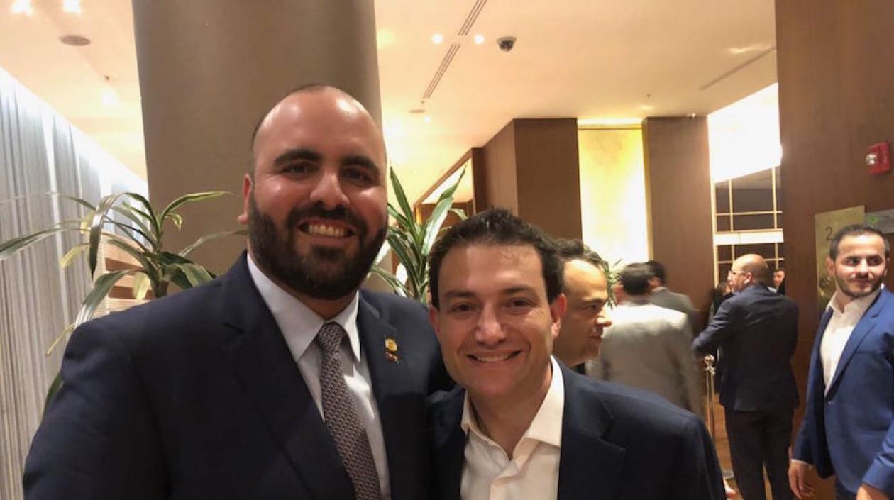 El Representante José Amar con el Contralor Carlos Felipe Córdoba.