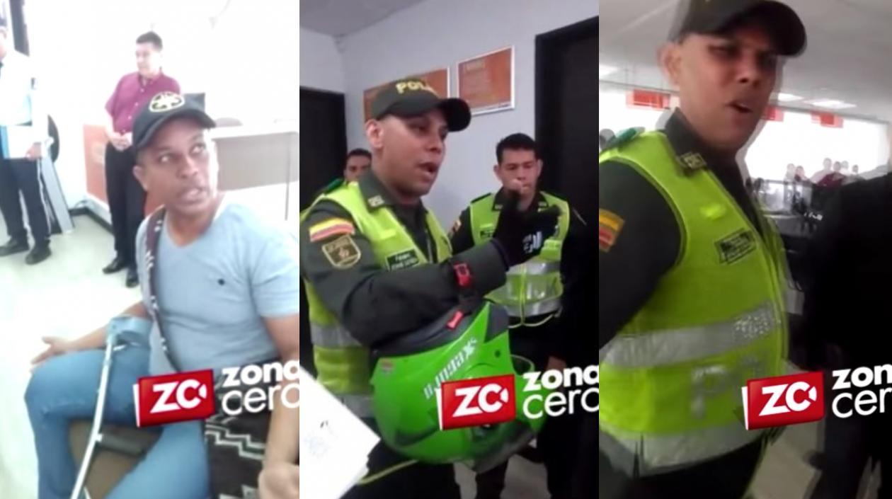 Momentos de la protesta y el abuso de poder de la Policía.