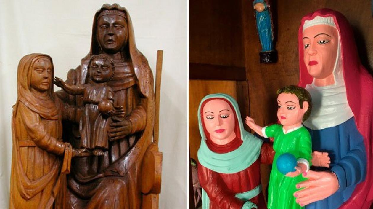 Talla de madera de los siglos XV y XVI de la localidad de Rañadoiro (norte de España).