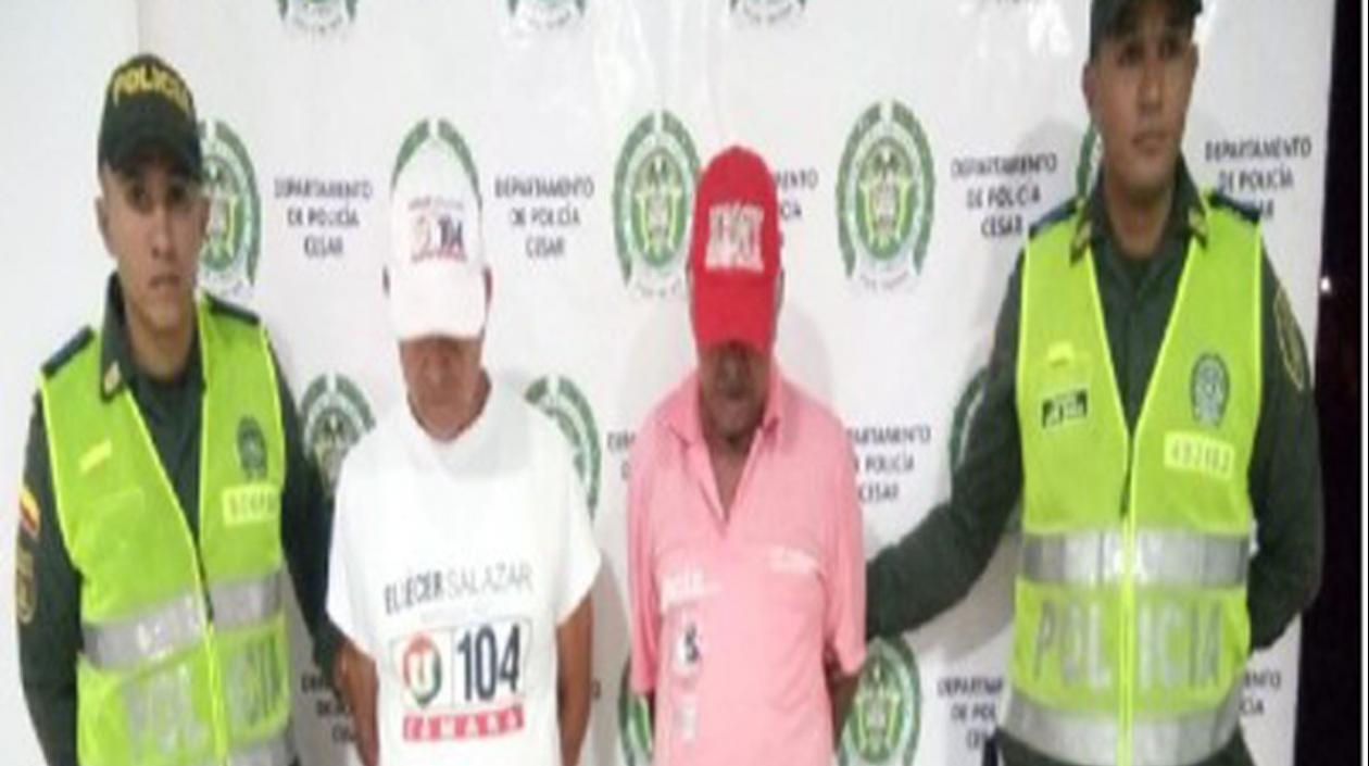 Los dos hombres capturados en Codazzi.