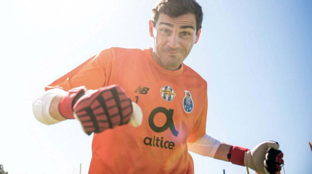 Íker Casillas, arquero español. 