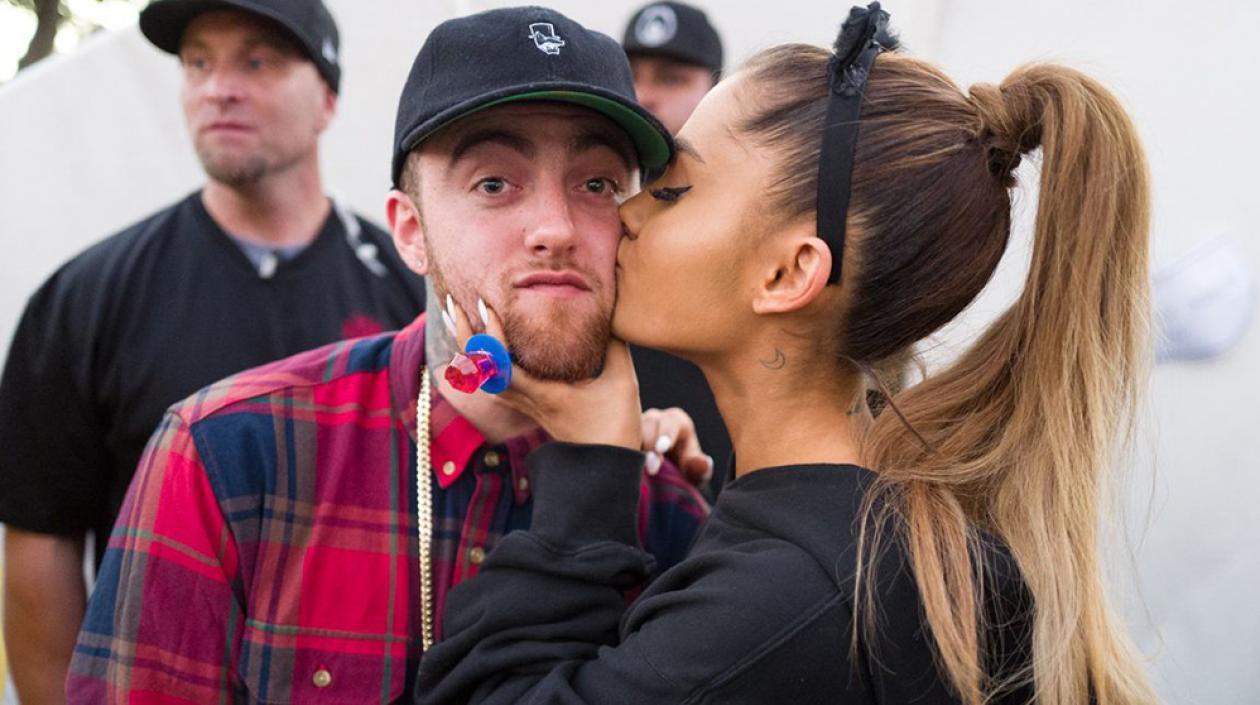 El rapero Mac Miller y Ariana Grande.