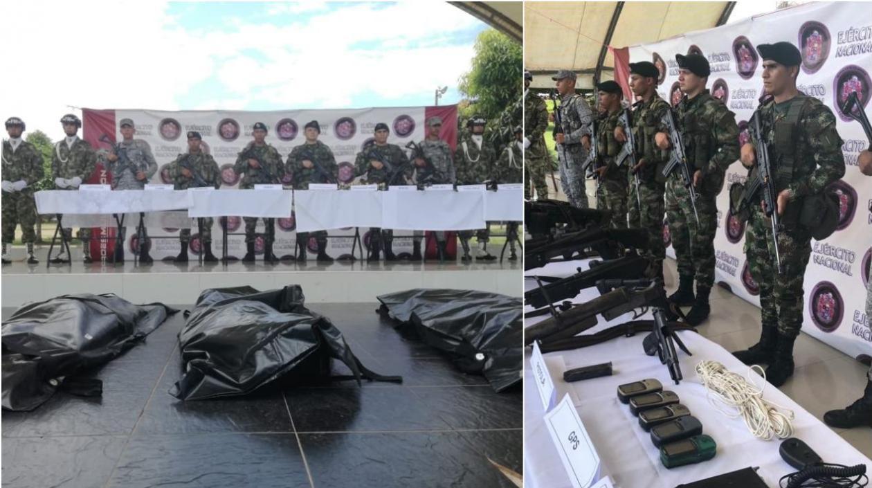Tres bajas de guerrilleros disidentes reportó el Ejército.