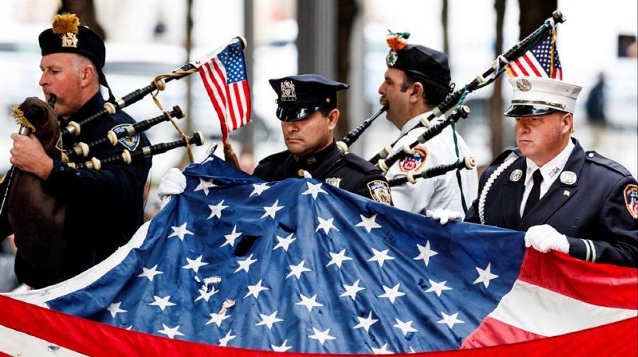 Homenaje a las víctimas del "11 de Septiembre".