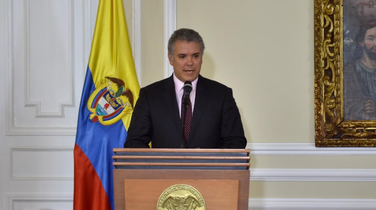 Iván Duque, presidente de Colombia.