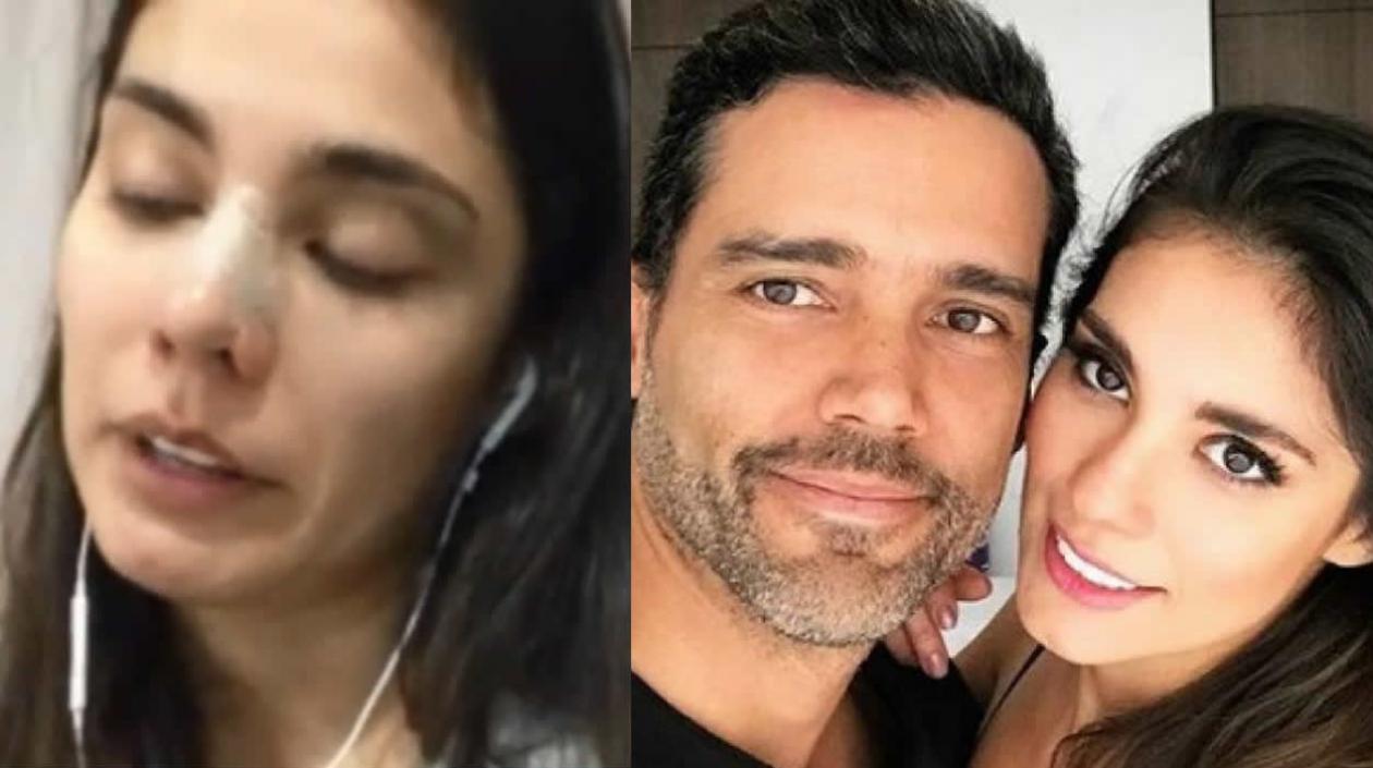 La actriz Eileen Moreno y el actor Alejandro García.