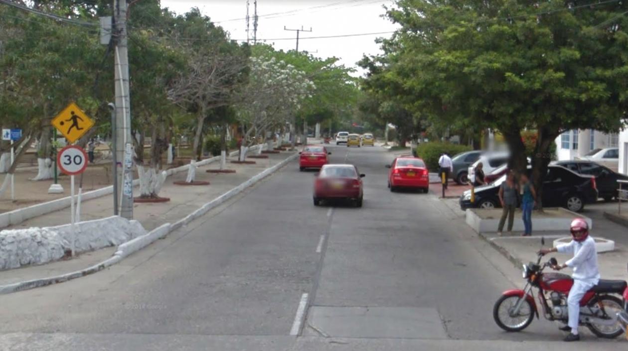 Lugar donde la víctima tomó el taxi. 