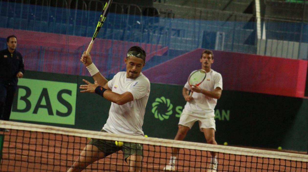 Colombia ha venido entrenando en la cancha de Argentina. 